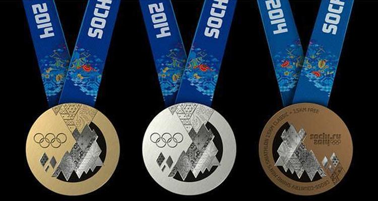 A look at the 2014 Sochi Olympic medals.