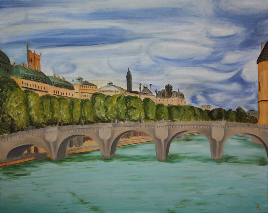 Pont Neuf, an original painting by Mrs. Craney
