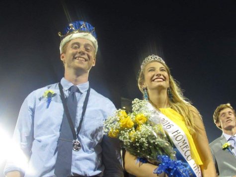 Brennen Walton (left) and Jordan Axel (right), this year's homecoming king and queen