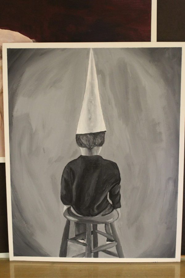 The painting that won Gay the Golden Key Scholastic Art Award